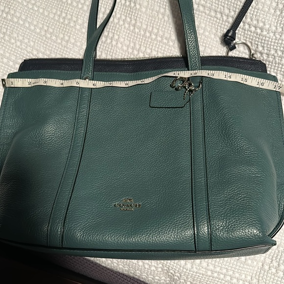 Coach Green Leather women’s tote Bag - Picture 7 of 10